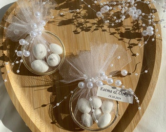 Hochzeit Mandel Süßigkeiten Magnet Gastgeschenke für Gäste, Verlobungsgeschenke, Hochzeitssüßigkeiten, personalisiertes Geschenk, einzigartige Hochzeitsgeschenke