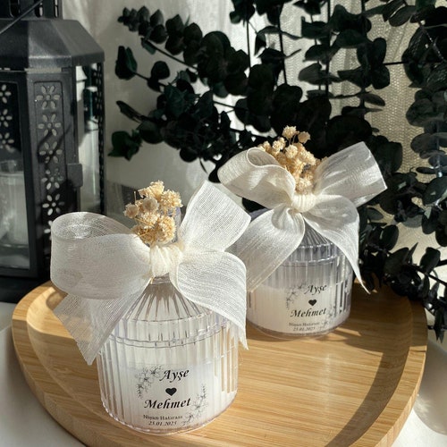 Personalized Wedding Candle Favors, Candle Favors, Wedding Favors for Guests, Bridal Shower Favor, Bulk Wedding Favors, Thank You Favor