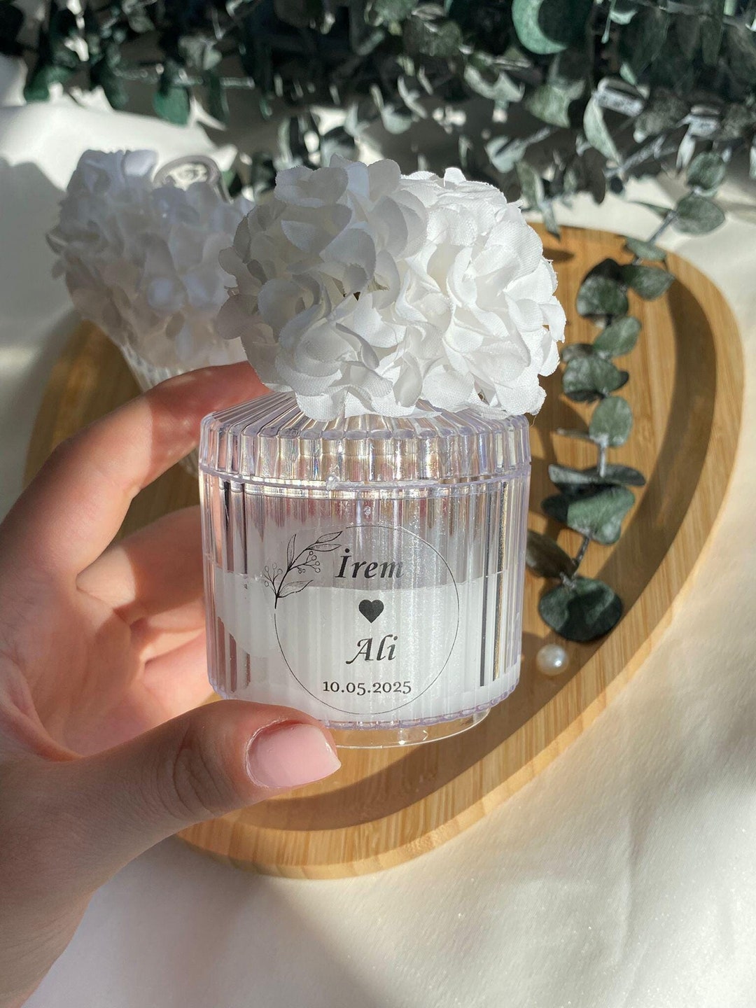 Elegant Wedding Candle Favors, Rose Candle Favors, Bridemaid Favors for ...