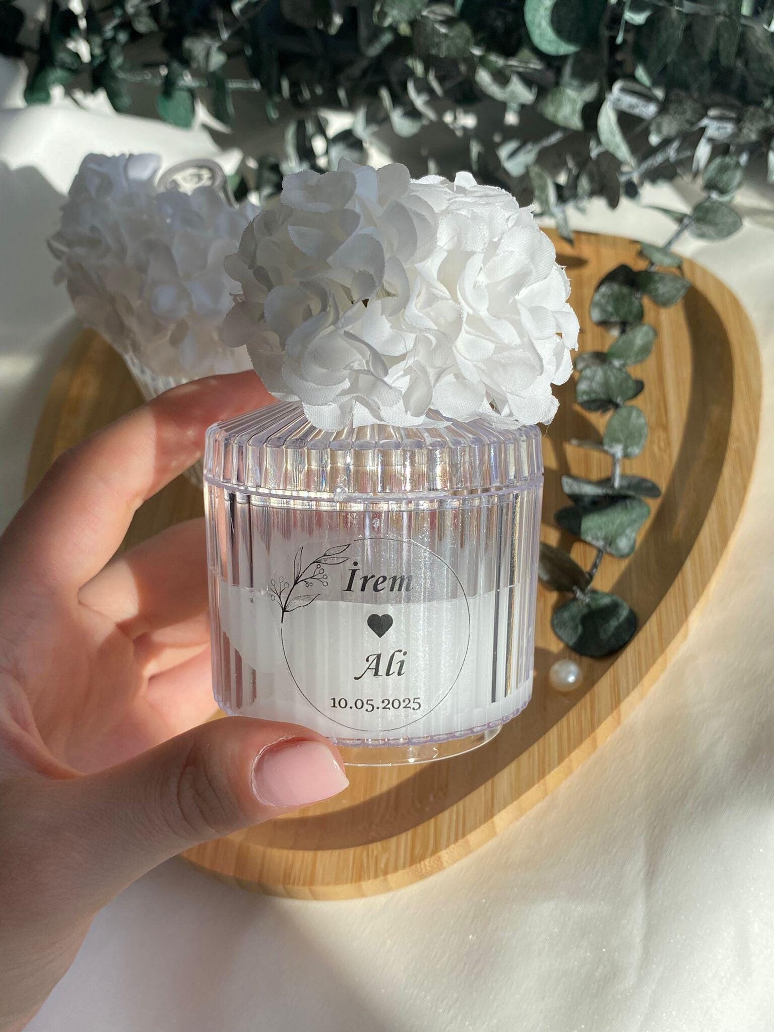 Elegante Hochzeitskerzenbevorzugungen, Rosenkerzenbevorzugungen, Brautjungfernbevorzugungen für Gast, Favor für Hochzeit, Verlobungskerzengeschenk, Brautpartygeschenk