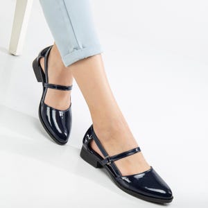 Navy Blue Dress Shoe With Low Heel - Etsy Navy Blue Dress Shoe With Low Heel - Etsy