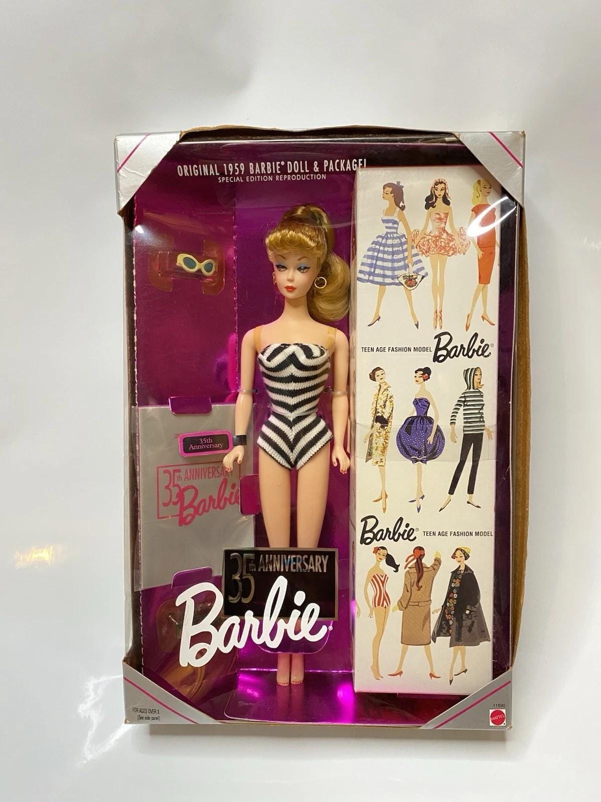 Mattel Vintage Barbie Doll Special Edition 35th Anniversary Repro