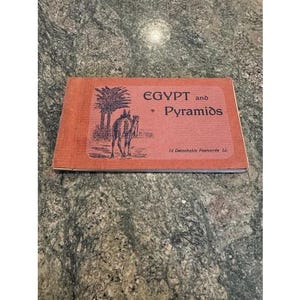 VINTAGE POSTKARTEN Heft SAMMLUNG Ägypten Pyramiden Sphinx Antik 1909 Frankreich