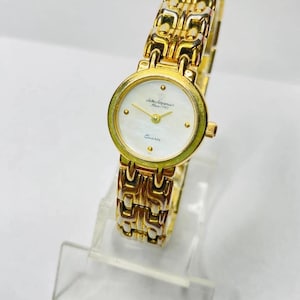 Vintage Jules Jurgensen Quartz Watch Women Gold Tone Swiss Made New Battery