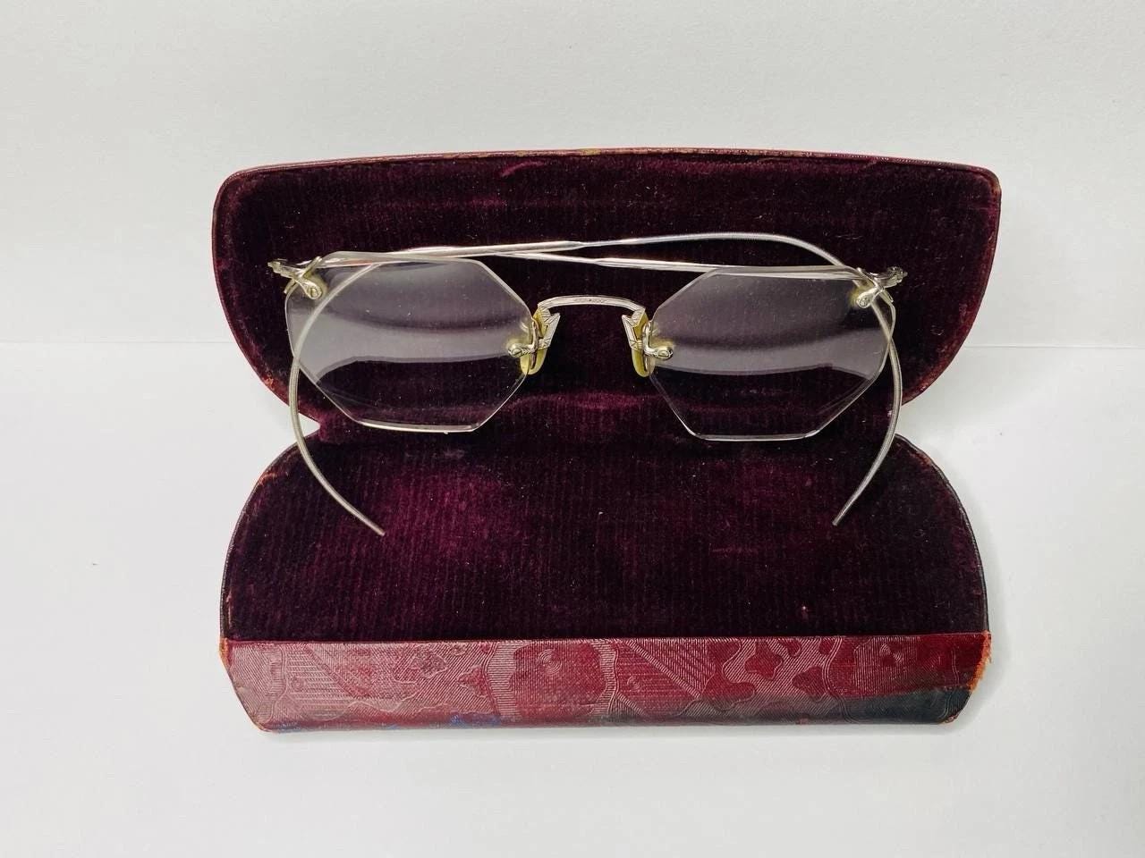 ビンテージレトロ 戦前メガネ Yahoo!オークション -「大正昭和レトロ」(めがね) (めがね、コンタクト