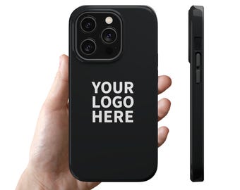 Custodia per telefono personalizzata con logo aziendale, MagSafe a doppio strato antiurto in policarbonato con ricarica wireless