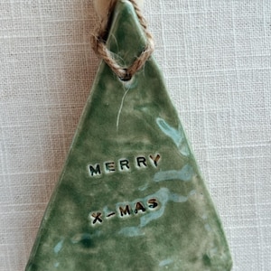 Ceramic Christmas Tree Ornament