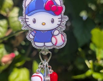 HK Baseball Badge: Sports, ID Holder, Retractable Badge,