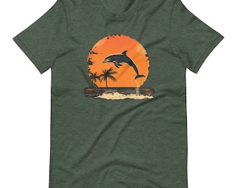Vintage Dolphin T-Shirt: 90s Retro Beachy Comfort Colors Tee