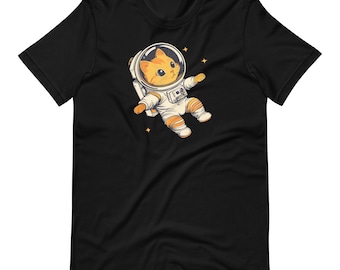 Astronaut Cat T-Shirt, Space Kitten Gift