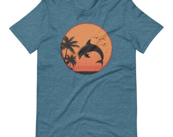 Vintage Dolphin T-Shirt: Retro Beachy Comfort Colors Tee