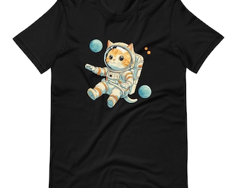 Astronaut Cat T-Shirt: Cosmic Kitten Explorer Gift