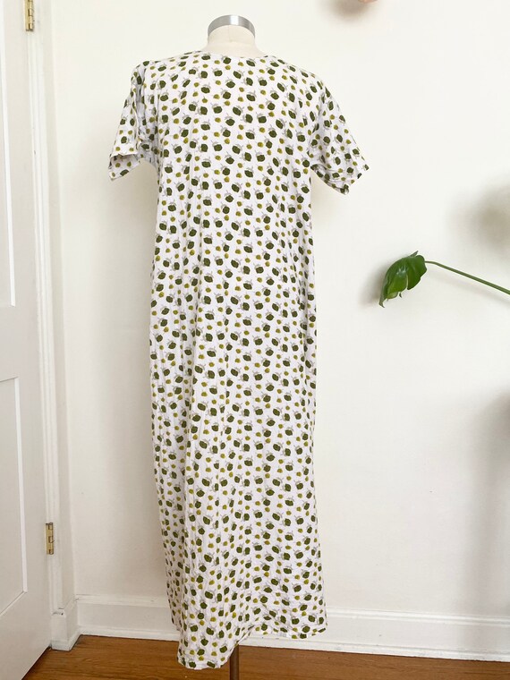 Vintage Floral Cotton Prairie Nightgown Dress - S… - image 5