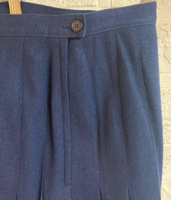 Pendleton Size 26/27 Plaid Wool Pleated Skirt - S… - image 5