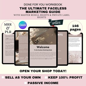 Faceless Marketing Guide eBook | Canva Template for Faceless Branding | Digital Marketing Guide Template | Editable Ebook Download