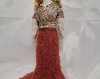 From My Fantasy Collection:  Florah the Mer-Goddess, Needle Felted Doll