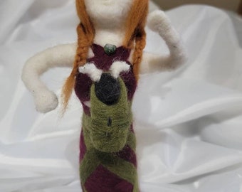 Yolanda - Needle felted doll.