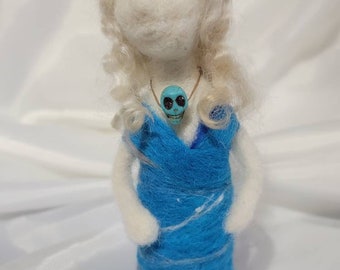 Small but fierce, Nancy - needle felted doll