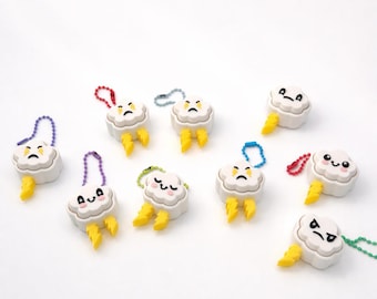 3D Print-Cute Cloud Clicker Keychain – Kawaii Fidget Toy