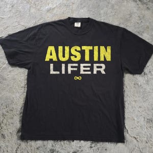Austin Lifer T-Shirt, Texas Hometown Tee, Comfort Colors, Black or White