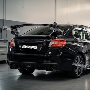 2014–2021 Subaru WRX STI Gloss Black Rally-Style Rear Wing Spoiler – Factory-Inspired, Industrial ABS, Custom Color, Global Shipping