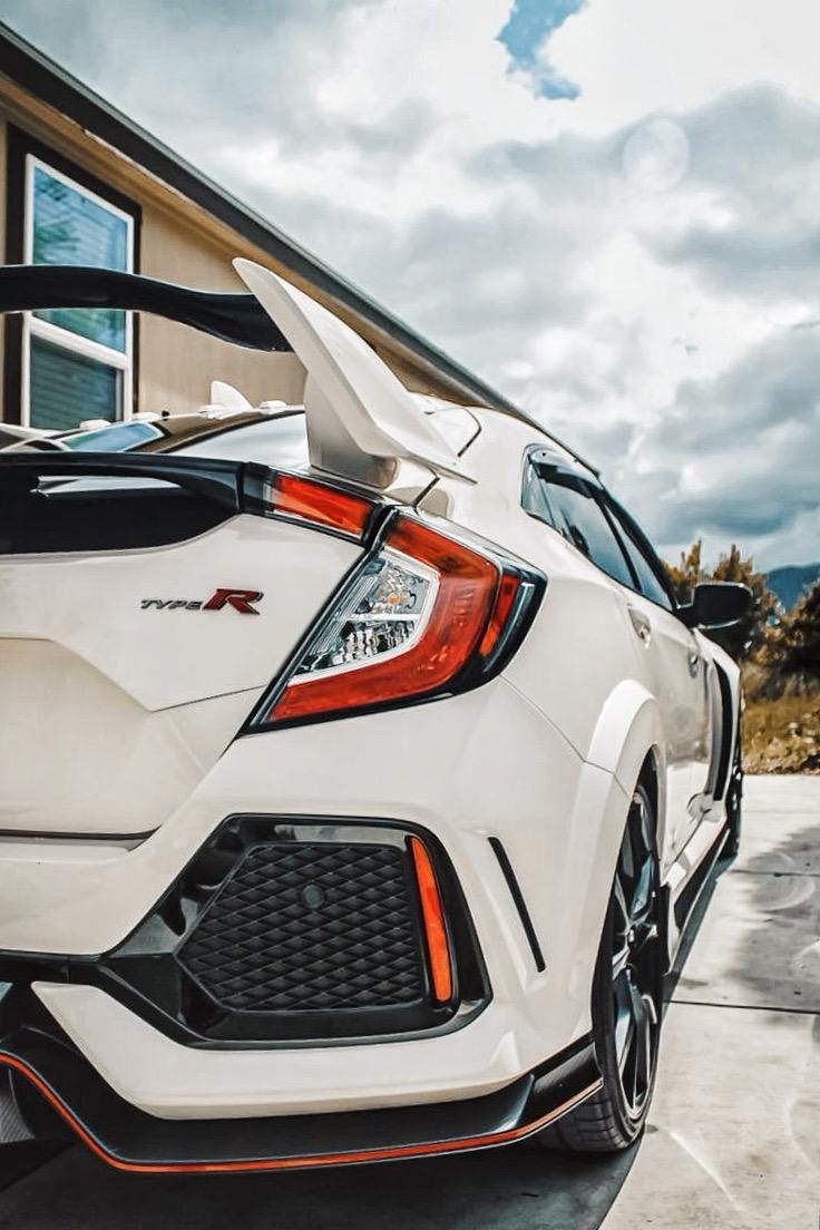 Honda Civic Type R Rear Wing Spoiler: FK8/FK7 Hatchback (2016-2020 Gen ...