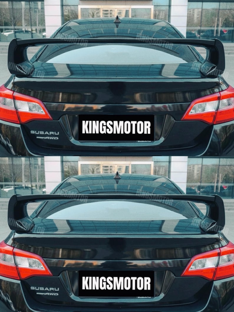 2003–2013 Subaru Legacy spoiler, Glossy Black or Pearl White, free express shipping with tracking after customs clearance