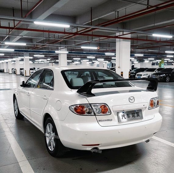 Premium 2004–2013 Mazda 3/2003-2016 Mazda 6 Sedan Rear Spoiler - Global Shipping