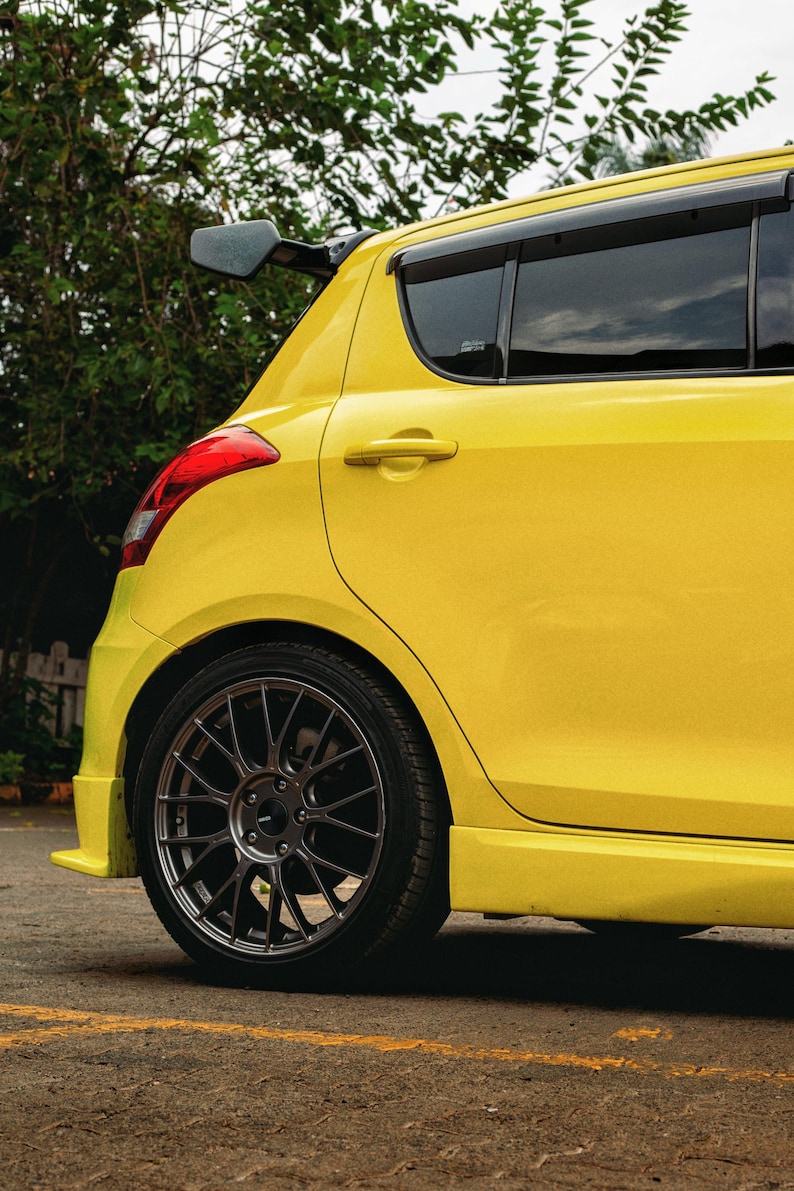 2005–2019 Suzuki Swift Real Carbon Fiber Sport Rear Wing Spoiler – Lightweight & Durable Upgrade