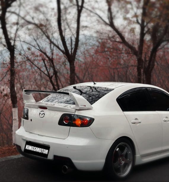 Premium 2004–2013 Mazda 3/2003-2016 Mazda 6 Sedan Rear Spoiler - Global Shipping