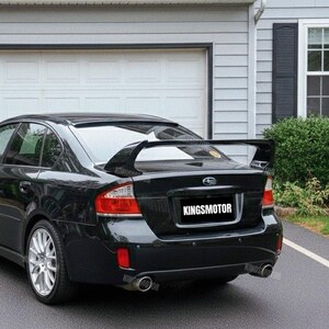 2003–2013 Subaru Legacy rear spoiler in Glossy Black, sporty design, free shipping to NZ & Australia, tracking included