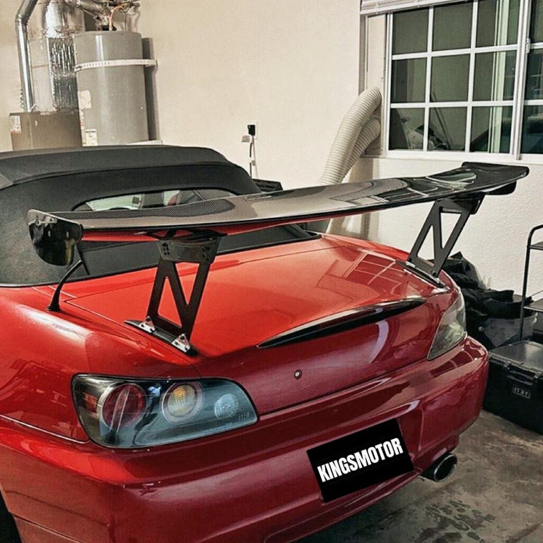 Luxury Honda S2000 Real Carbon Fiber Racing Style GT Rear Wing