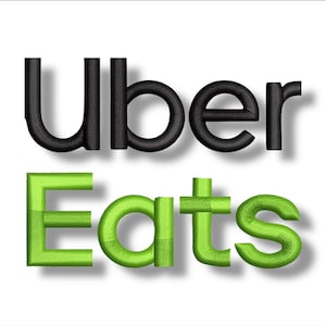 Peut inclure: Logo Uber Eats avec le mot "Uber" en noir et "Eats" en vert.