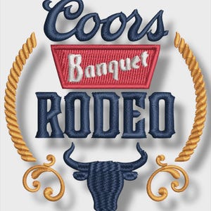 western rodeo embroidery design | vintage cowboy embroidery file | bull skull western patch | dst pes exp jef hus vp3 xxx instant download