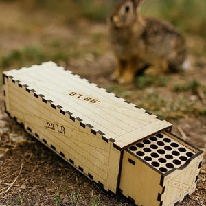 22 Cal LR Ammo Box Digital File SVG and Lightburn