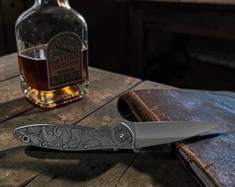 Op maat gegraveerd Kershaw Prei-zakmes, roestvrijstalen EDC-mes, 3 inch mes, map met geassisteerde opening, gemaakt in de VS