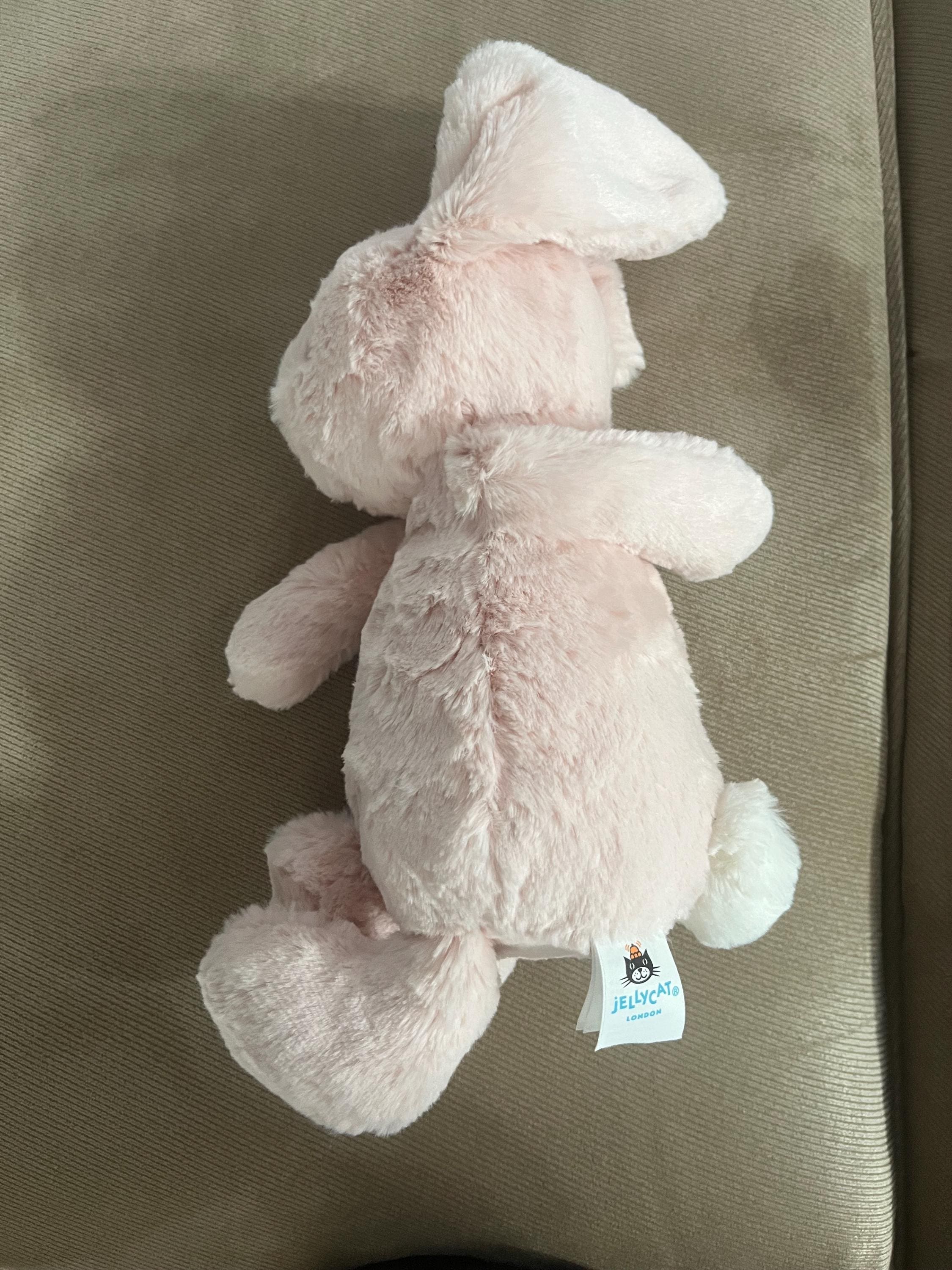 Jellycat Medium Pink Bashful Bunny 12-inch Plushie - Etsy