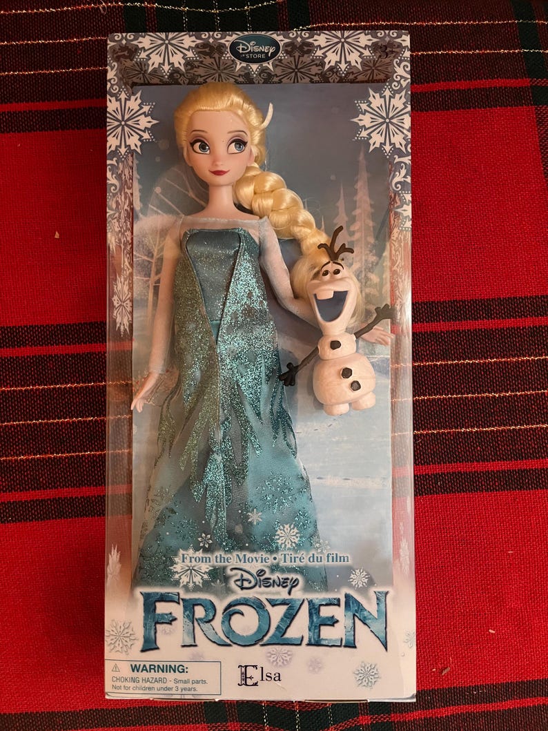 Disney Store Frost 30 cm Elsa klassisk docka med Olaf bild 1