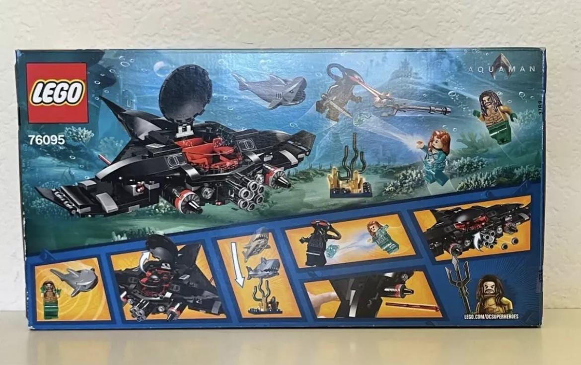 LEGO 76095 Aquaman Black Manta Strike (235 Pcs) - Etsy