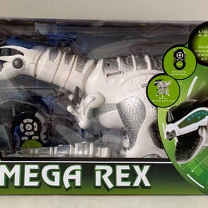 ROBO RC Mega Rex Remote Control Dinosaur; Lights Up, Roars, Realistic Movements
