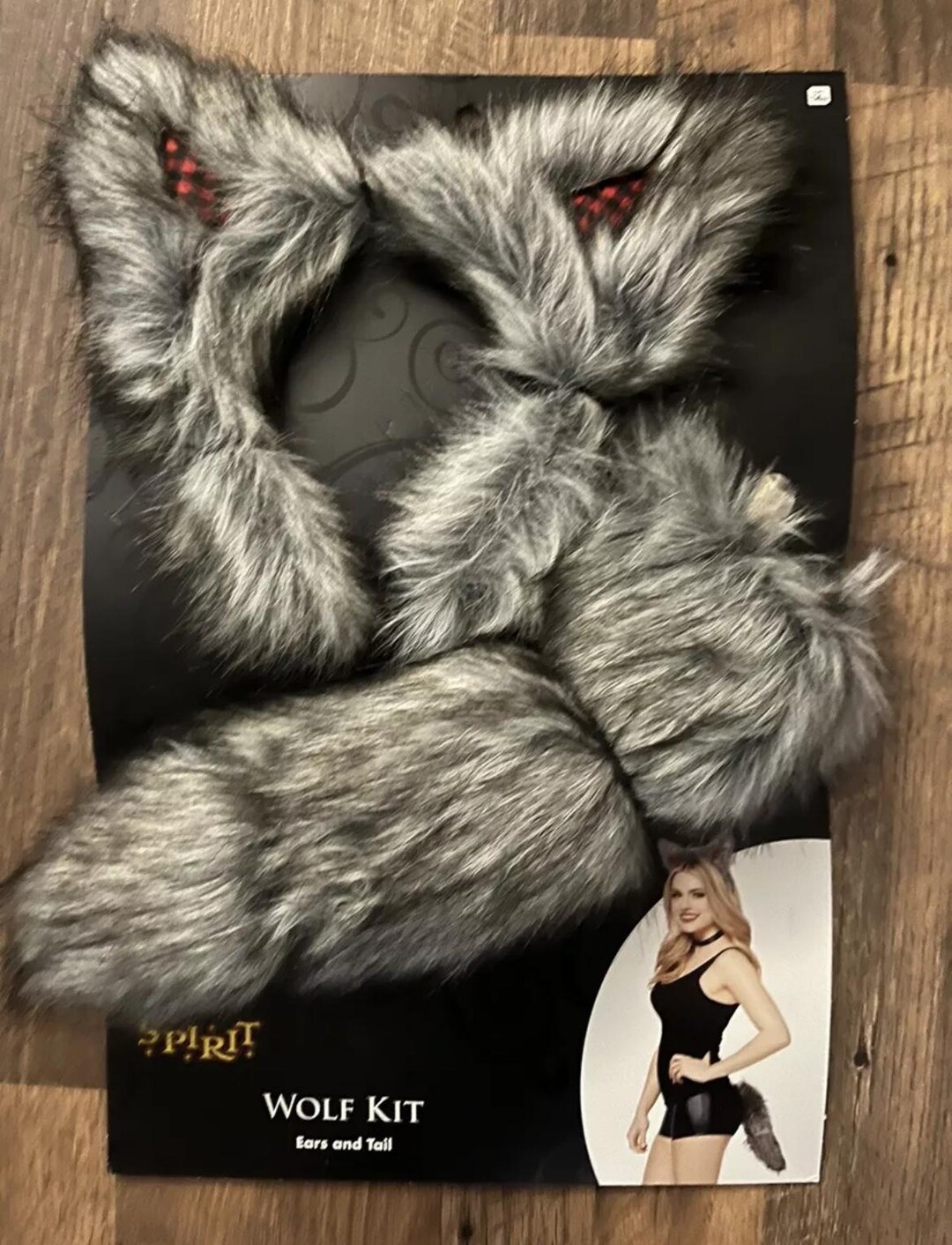 Faux Fur Wolf Ear and Tail Kit Costume - Etsy