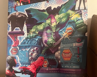 Set de juego de figuras de acción de Spider-Man, set de batalla de villanos de Spider-Man, set de juego Super Collider