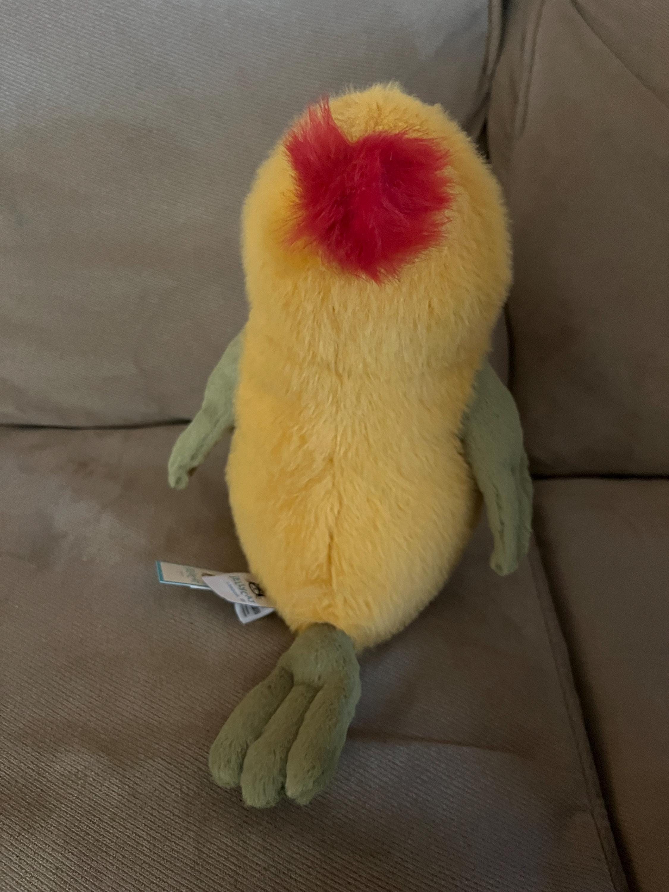 Jellycat Budgeby Parrot Stuffed Toy Bird 10.2in X 4.7in X 5.5in