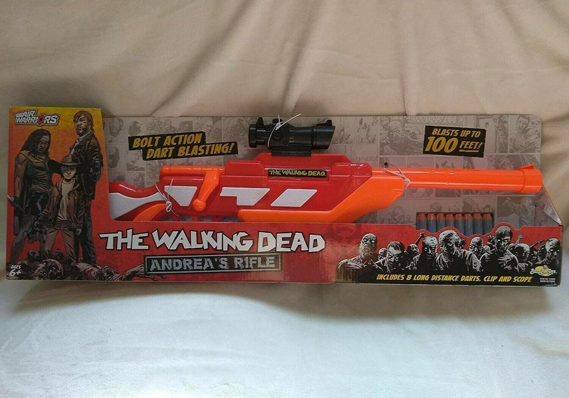 Air Warriors the Walking Dead Andrea's Dart Blaster Toy With Bolt