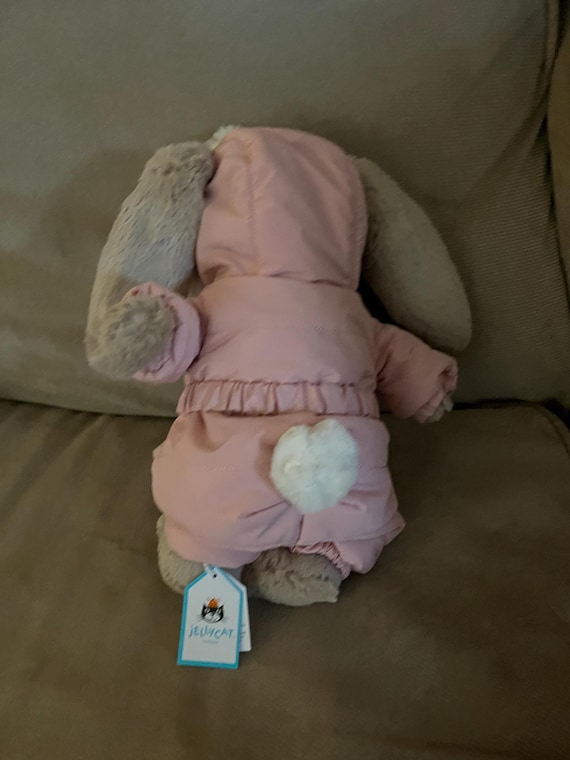 Jellycat Plush Bashful Bunny 'snow Suit' 12.2in X 4.7in X 3.5in - Etsy