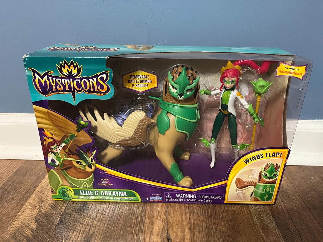 REBIRTH OF LEGENDS イザナギ&イザナミシークレットコンプセット Mysticons Izzie & Arkayna Action Figure Royal Griffin and Mysticon