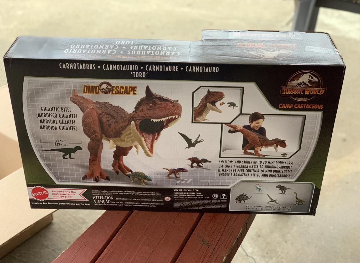 CARNOTAURUS BATTAT FIGURE DE DINOSSAURO BRINQUEDO IMPORTADO EDUCATIVO