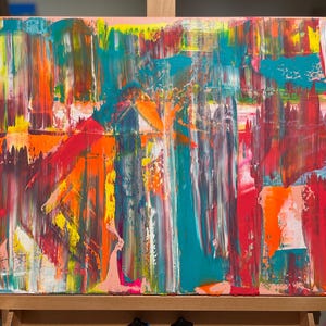 Original contemporary bright abstract