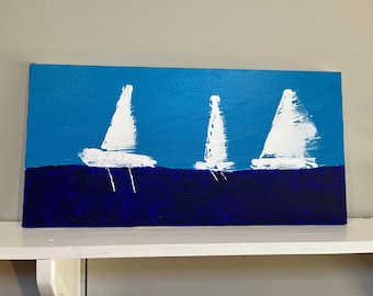 acrylic original sailboat painting
