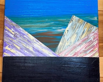 Abstract mountains - original acrylic on canvas